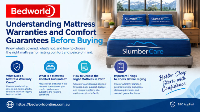 Understand mattress warranties and comfort guarantees before buying a new mattress. Learn about warranty coverage, product durability, and comfort guarantee policies to make an informed decision when choosing the right mattress for your bedroom.